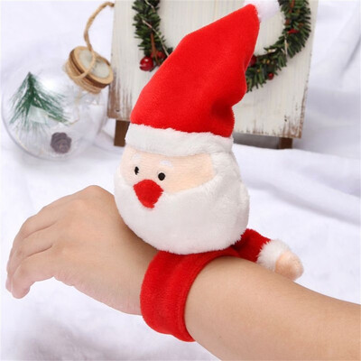 

Tailored Christmas Elk Pat Clap Bracelet Kids Band Christmas Soft Circle Wrist Gift Toys