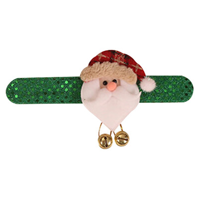 

Siaonvr Christmas Snowman Pat Clap Bracelet Kids Band Christmas Soft Circle Wrist Gift