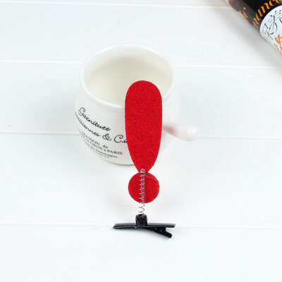 

〖Follure〗Funny Yellow Red Arrow Symbol Felt Hair Clips Spring Clips Women Girls Hairpins