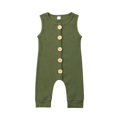 

Newborn Baby Boy Girl Knitting Cotton Sleeveless Romper Bodysuit Clothes Outfits