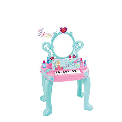 

Multi-function lighting piano dressing table childrens puzzle early education play home dressing girl jewelry toy color box