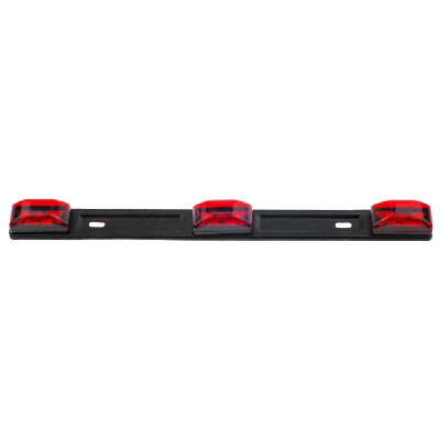 

14" Red 3Lamp ID LED Light Bar Tailgate Mount For Dodge RAM 1500 2500 3500 Sealed ID Light Bar Clearance