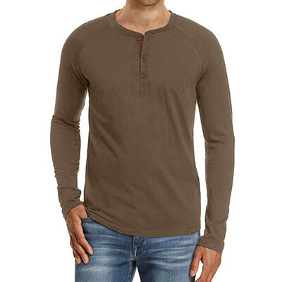 

Mens Fashion Casual Long Sleeve Shirt Business Slim Fit Shirt Solid Blouse Tops