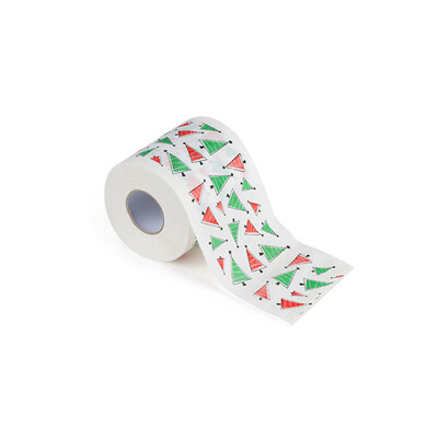 

Toponeto Christmas Pattern Roll Paper Print Interesting Toilet Paper Table Kitchen Paper