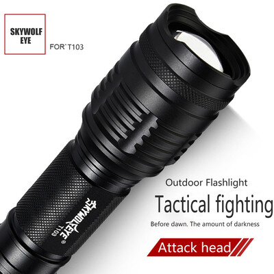 

Saidsome XML T6 LED Zoomable 18650 Flashlight Rechargeable Clip 5000LM Torch Light Lamp flashlight lamp