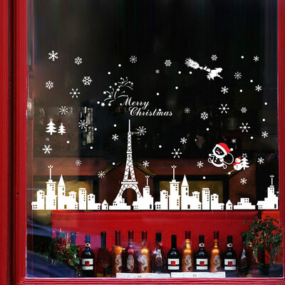 

〖Follure〗Christmas Building Removable Home Vinyl Window Wall Stickers Decal Decor