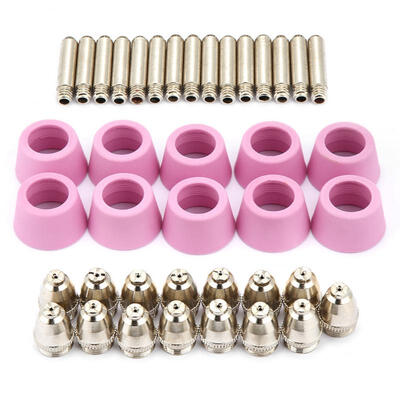 

Greensen 40pcset AG60 SG55 Plasma Cutter Cutting Torch Consumables Electrode Nozzles Cups Kit