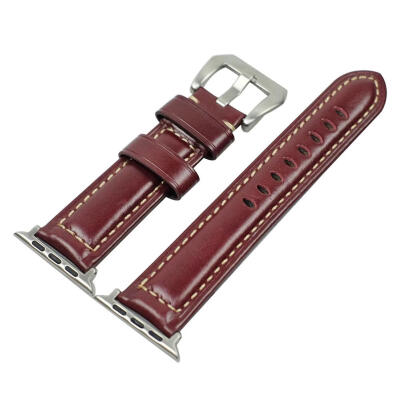 

Leather Bracelet Strap Watch Band Replacement for iWatch Series 123 38mm