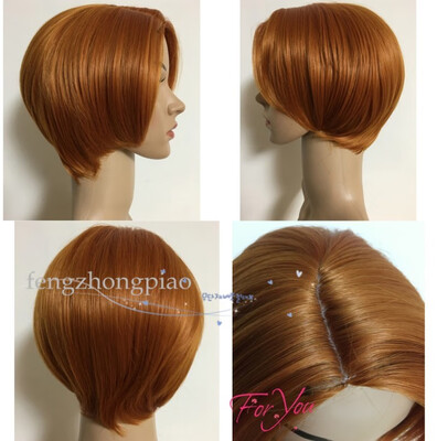 

FZP Pixie Cut Short Hot New Stylish Blonde Straight Ladies Fashion Sexy Party Cosplay Synthetic Hair WigsWig