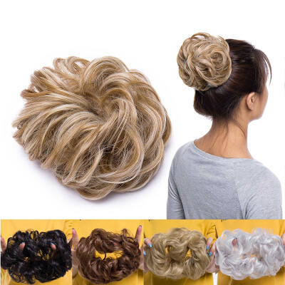 

Synthetic Hair Bun Extensions Messy Hair Scrunchies Hair Pieces for Women Hair Donut Updo Ponytail