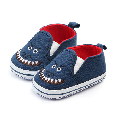 

Newborn Baby Boy Girl Shoes First Walkers Baby Moccasin Shoes Canvas Prewalkers for Kids Crib Shark mouth Toddler Shoes