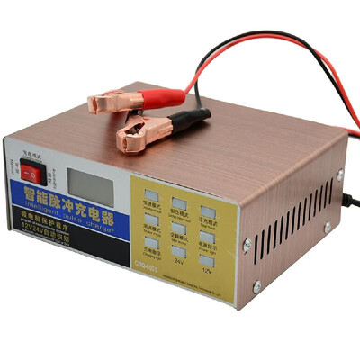 

Car Battery Charger 12V 24V Full Automatic Electric Car Battery Charger Intelligent Pulse Repairing Type for Motorcycle