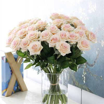 

Toponeto Artificial Rose Real Bridal Wedding Bouquet Home Decoration Colorful