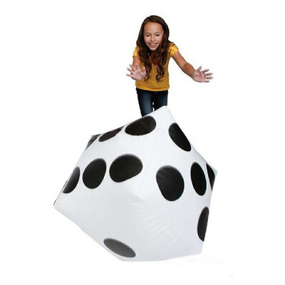 

Gobestart 28cm Jumbo Large Inflatable Dice Dot Diagonal Giant Toy Party Air