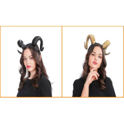 

Girls Simulated Sheep Horn Antelope Horn Performing Headband Cosplay Headwear