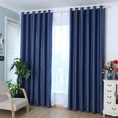 

Cotton Linen Blackout Shading Window Curtains for Living Room Bedroom