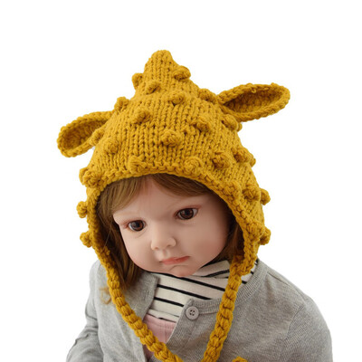 

Tailored Cute Boys And Girls Baby Thermal Hand Knitting Woolen Hat Knitted Hat Cap
