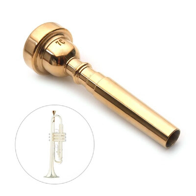 

Trumpet Mouthpiece Musical Instrument Accessories Gold Plated 7C