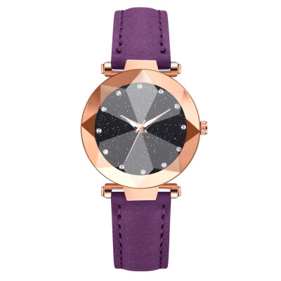 

Best selling ladies watch diamond fashion PU wrist watch business casual watch