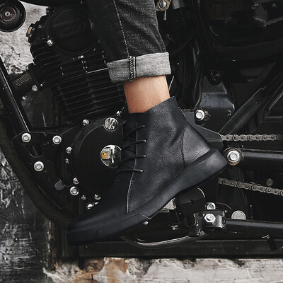 

Mens fashion casual boot boots leather tide shoes