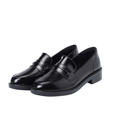 

2021 European&American fashion single shoes female thick with thin thin mouth womens shoes ro