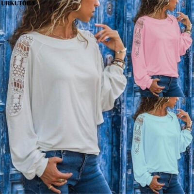 

New Fashion Women´s Ladies Long Sleeve Loose Blouse Casual Shirt Summer Tops T-Shirt