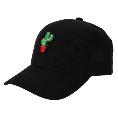 

Unisex Cactus Embroidery Baseball Cap Snapback Hat Hiphop Cap Adjustable