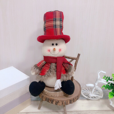 

Toponeto Christmas Gift Santa Claus Snowman Ornament Festival Party Xmas Table Decor Doll