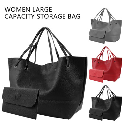 

2 Pcs Women Fashion Large Capacity Storage Bag Crossbady Bag Tote Combination Messager Bag