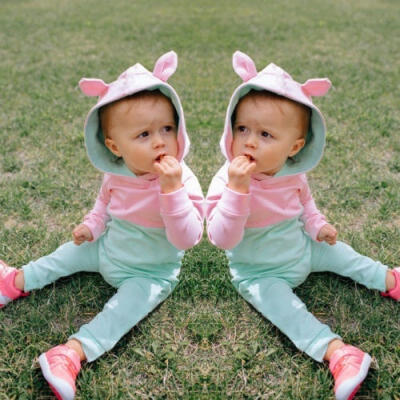 

New Kids Infant Baby Girls Boys Hooded Romper Jumpsuit Bodysuit Outfit Clothes 0-24M