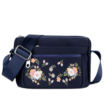 

Embroidered shoulder women folk style embroidery retro canvas bag light womens bag Messenger bag