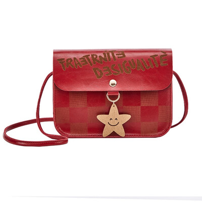 

Shoulder Square Bag Star Smile Face Sequin Small Messenger Bag Ladies Korean Letter Print Mobile Phone Packet