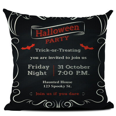 

Halloween Multi Designs Decorative Throw Pillow Cover Square Pillow Case With Zipper for Home Bar Halloween Hot Selling Supplies
