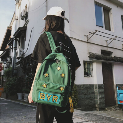 

Ancient feeling girl schoolbag female Korean version of high school students double shoulder Bausen Department is a simple campus