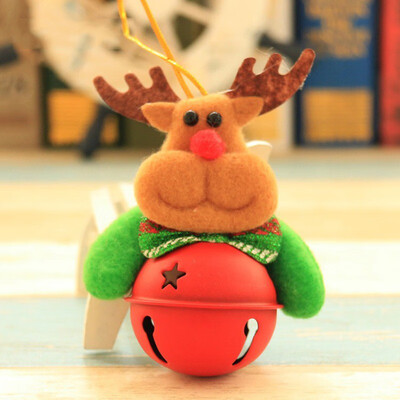 

FUNNYBUNNY 2PCS Christmas Bells Old Man Snow Deer Christmas Day Decor Christmas Tree Decorations Christmas Day Gift Ornaments
