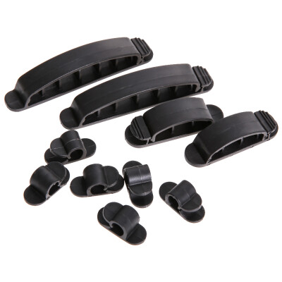 

10Pcs Cable Cord Wire Line Organizer Plastic Clips Ties Fixer Holder