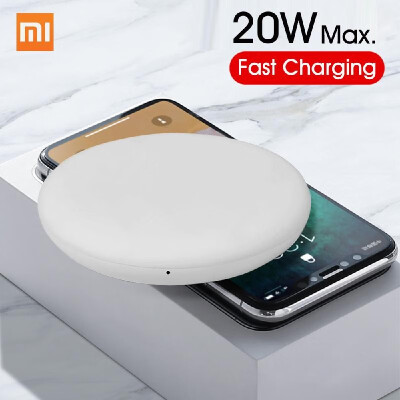 

Xiaomi Wireless Charger 20W Max Qi Smart Quick Charger Mute Charge For Mi 9 MIX 2S 3 Qi EPP Compatible Cellphone For iPhone Samsun