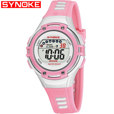 

SYNOKE 9728 Children Watch Sport Watch Luminous Alarm Digital Waterproof Wrist Watch kid Watch
