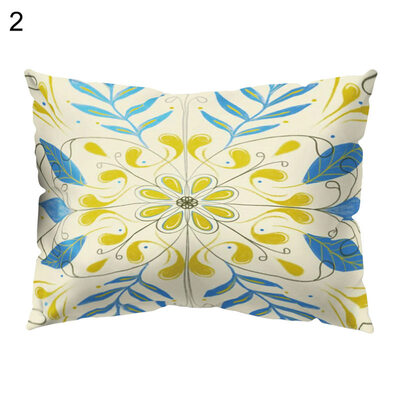 

Multicolor Flower Lemon Note Pillow Case Sofa Bed Car Cafe Decor Cushion Cover