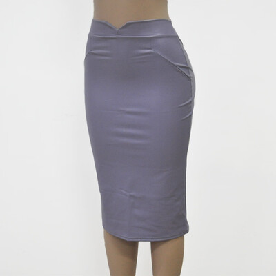 

Roseonmyhand Women Leather Skirt High Waist Slim Party Pencil Skirt