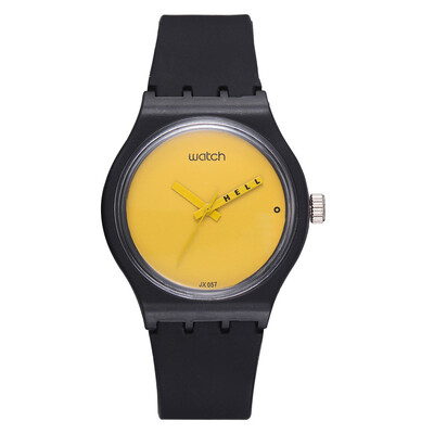 

Silicone personality simple fashion watch AliExpress hot sale wild boys&girls fashion watches