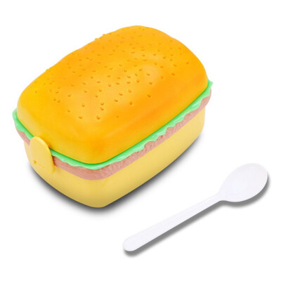

Cute&creative burger lunch box Children Hamburger Bento Lunch Box Food Container Storage with Lunchbox Bento Container
