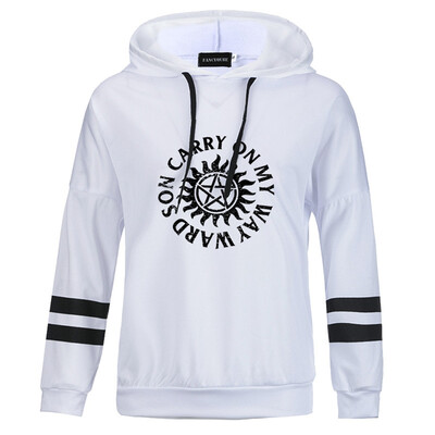 

Arrival Hot Sale Casual Supernatural Letter Print Hoodie Long Sleeve