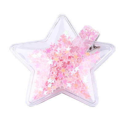 

Transparent Colorful Girls Kids Hair Clips Lovely Crown Star Heart Hairpin