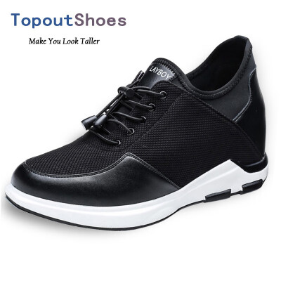 

4Inch Elevator Sneakers Hidden Lift Casual Shoes Make You Look Taller 10cm Slip On Height Increasing Trainers Taller Walking Shoes