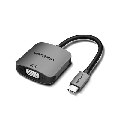 

VENTION Type-C to VGA Adapter USB-C Converter 4K 1080P Metal Shell AV Converter for Macbook TV Projector