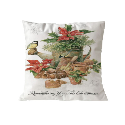 

Tailored Christmas Cotton Soft Pillow Case Sofa Waist Throw Cushion Cover Home Decor