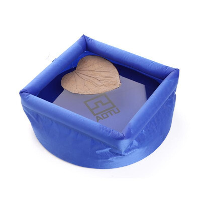 

8L Outdoor Foldable Inflatable Water Washbasin Portable Wash Bag Quick Dry Camping Picnic Fishing Blue