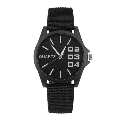 

〖Follure〗New Men Watch Retro Design Nylon Band Analog Alloy Quartz Wrist Watch