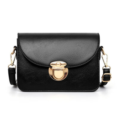 

Fashion Women Solid Color Square Adjustable Faux Leather Crossbody Shoulder Bag